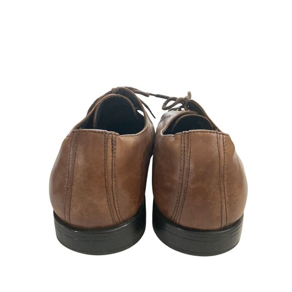 Stacy Adams Men's Size 10 Brown Leather Oxford Dress Shoes - Picture 4 of 8